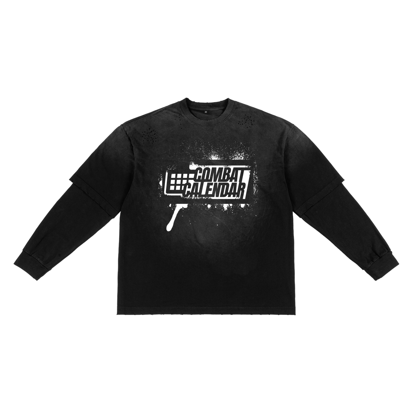 Sunfade Hand-Frayed Faux Two-Piece T-Shirt