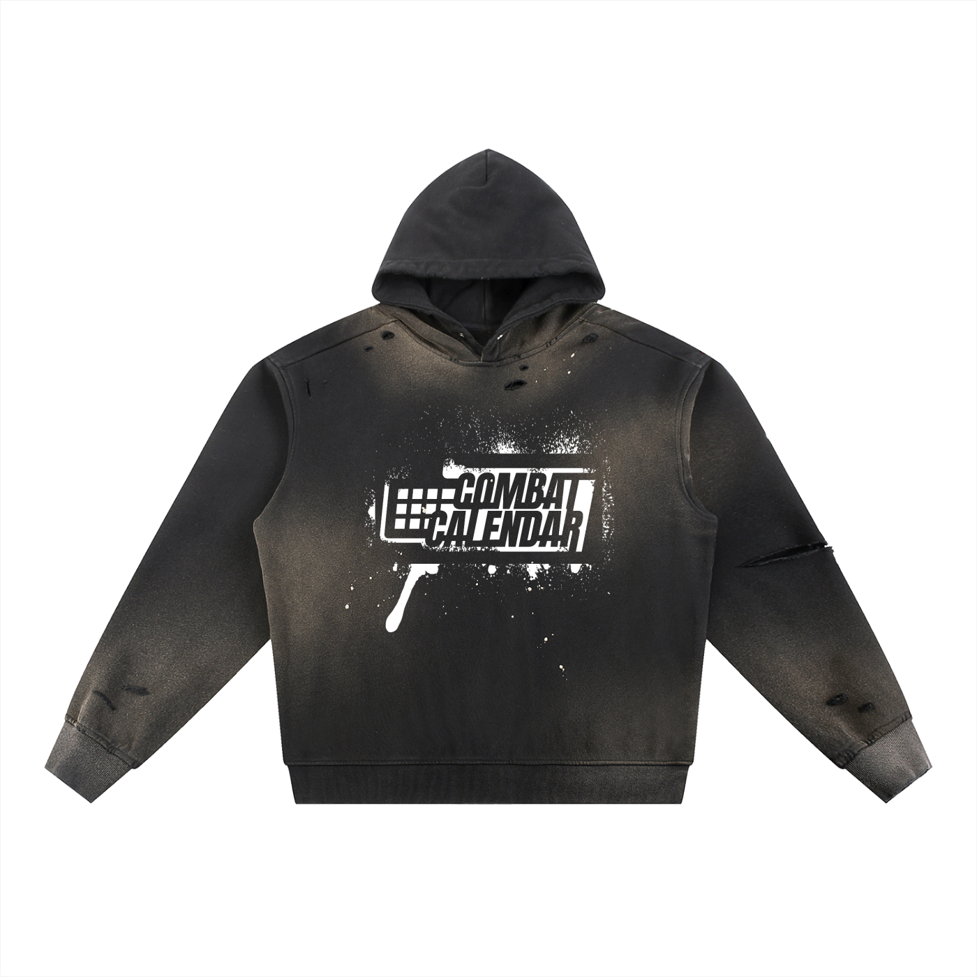 Sun Fade Frayed Fleece Hoodie