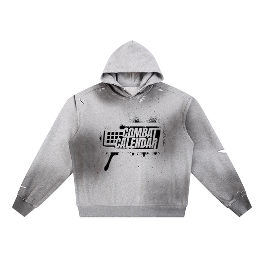 Sun Fade Frayed Fleece Hoodie