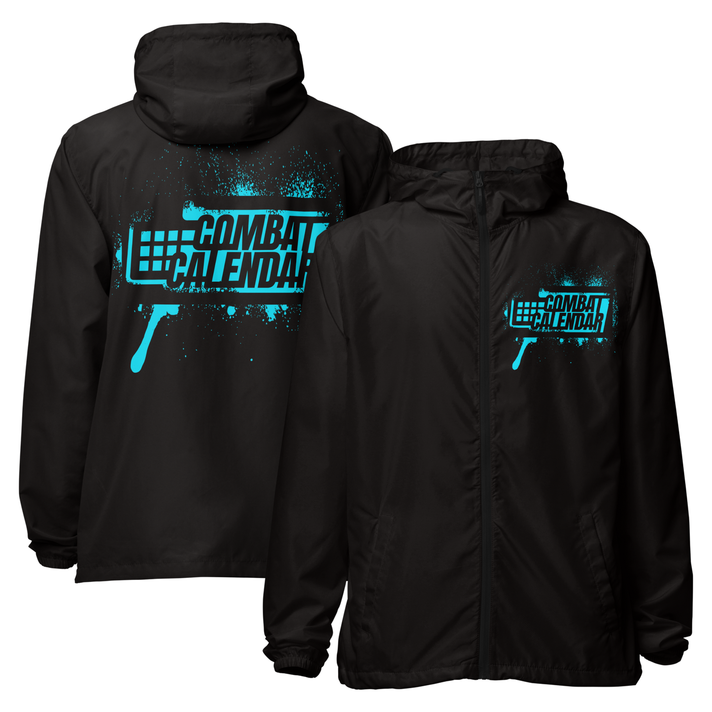 Combat Blue Stencil Unisex Windbreaker